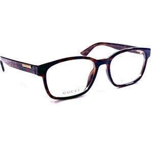 Gucci GG 0749O 005 Authentic Brown Eyeglasses